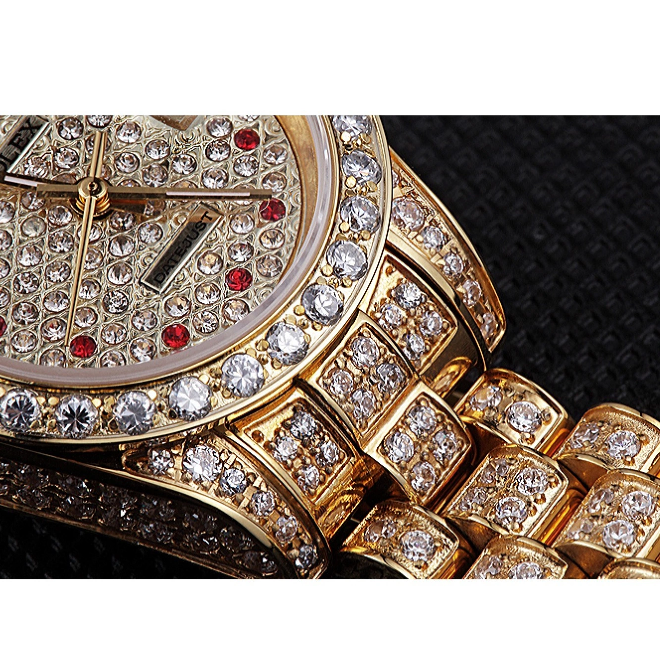 Good Copy Rolex Watches DateJust 622024 Swiss Diamond Rolex Dial Gold 0721